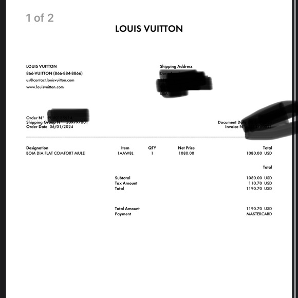 BOM DIA FLAT LOUIS VUITTON flat comfort mule - Picture 9 of 9